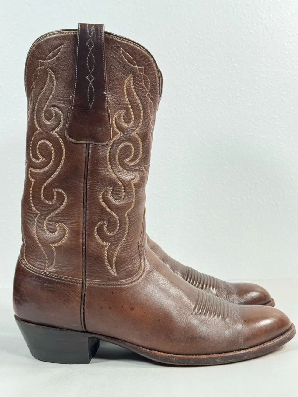 Lucchese San Antonio Men’s Vintage Cowboy Boots Size 10.5 D #6472 Made In USA - Picture 2 of 16